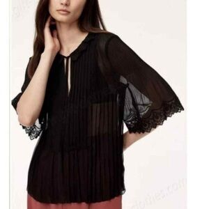 Aritzia Matthieu Blouse Black